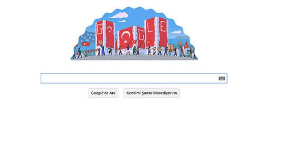 Google'dan Cumhuriyet Bayramı'na özel logo