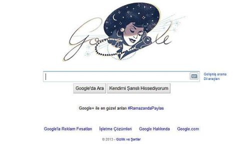 Google'dan Safiye Ayla için doodle...