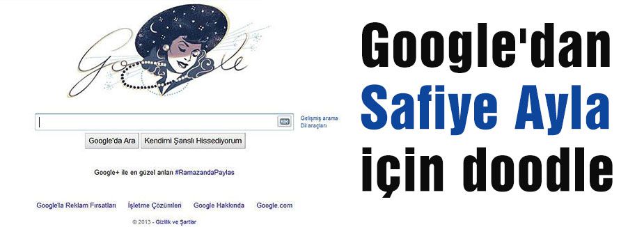 Google'dan Safiye Ayla için doodle