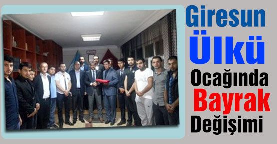 Giresun Ülkü ocağında bayrak değişimi