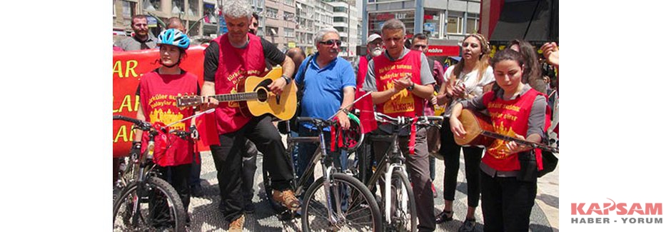 Grup Yorum'dan bisikletli protesto