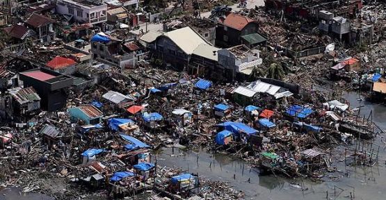 Haiyan tayfununda ölü sayısı bin 833'e yükseldi...