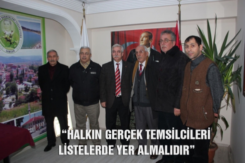 HALKIN GERÇEK TEMSİLCİLERİ LİSTELERDE YER ALMALIDIR