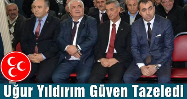 Havza'da MHP İlçe Başkanı Uğur Yıldırım Güven Tazeledi