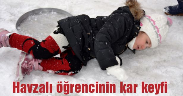 Havzayı öğrenciler karın keyfini çıkardı