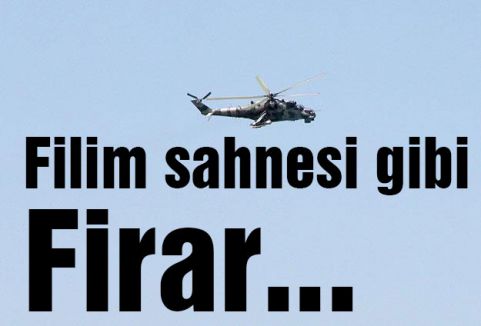 Helikopterle firar ettiler...