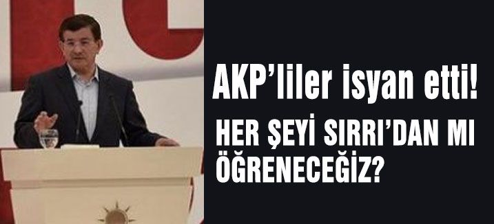 'Herşeyi Sırrı'dan mı öğreneceğiz'