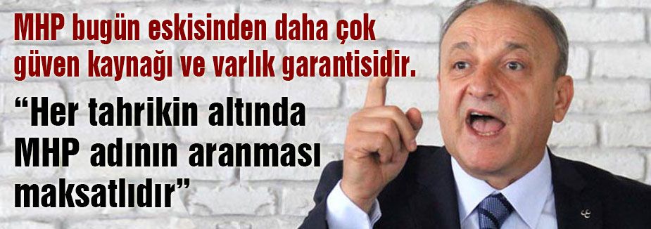 'Hiçbir şer yuvası, Ülkücü camiayı sokaklara itemeyecektir'