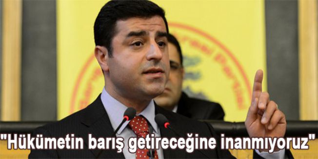 “Hükümetin barış getireceğine inanmıyoruz“