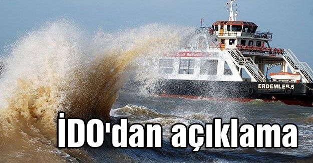 İDO'dan açıklama