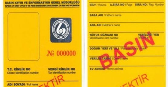 İnternet Medyasında Sarı Basın Kartı Dönemi Başlıyor