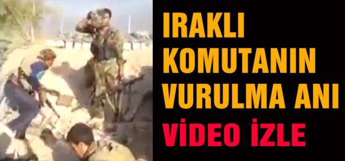 Iraklı komutanın adım adım vurulma anı..