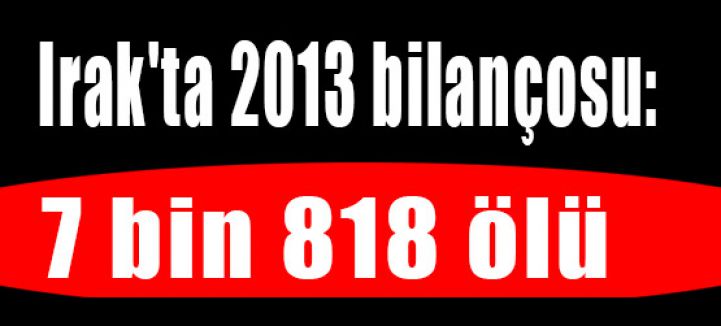 Irak'ta 2013 bilançosu