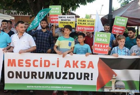 İsrail'in saldırıları protesto edildi