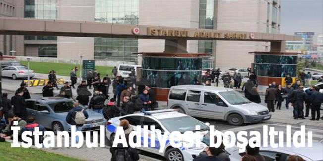 İstanbul Adliyesi boşaltıldı