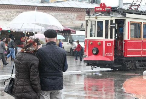 İstanbul için şiddetli yağış ve fırtına uyarısı