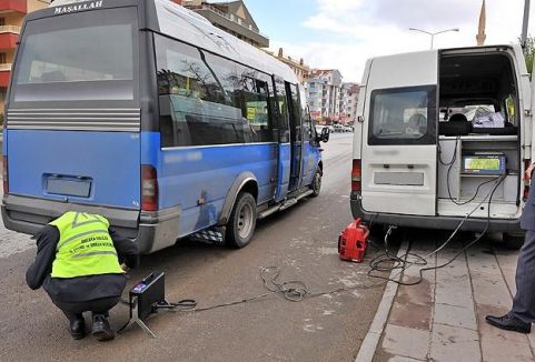 İstanbul'da egzoz gazı denetimi