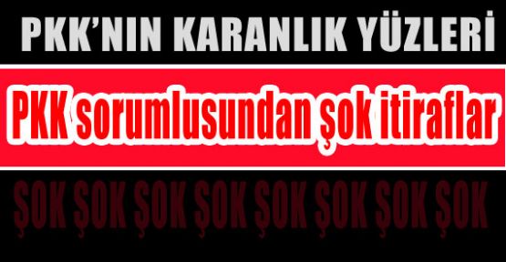 İşte PKK'nın Karanlık Yüzleri