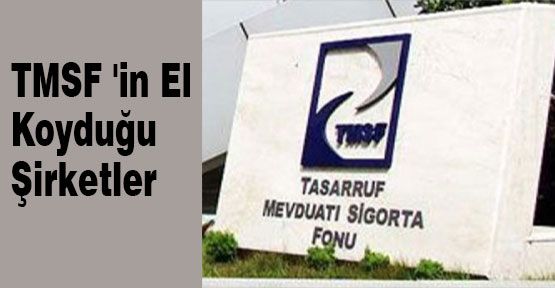 İşte TMSF 'in El Koyduğu Şirketler