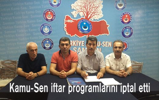 Kamu-Sen İftar Programlarını İptal Etti