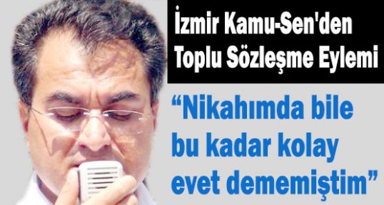 Kamu-Sen İzmir'de Eylem Yaptı