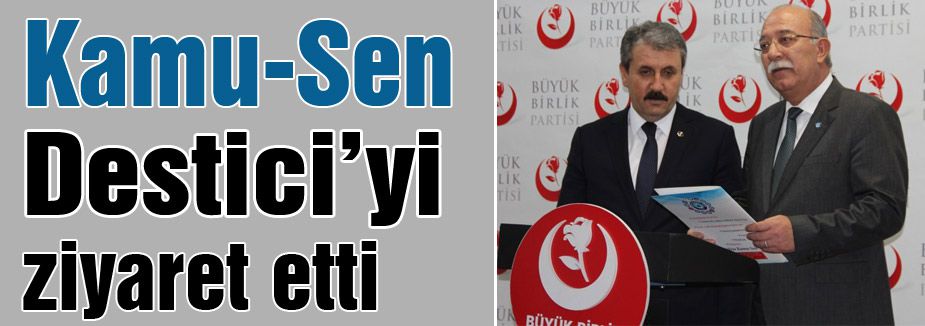 Kamu Sen'den Destici'ye Ziyaret