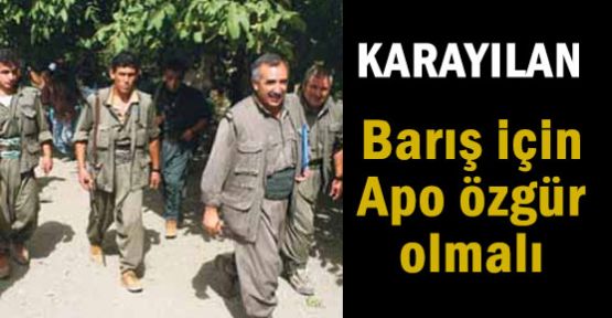 Karayılan: Apo özgür olmalı
