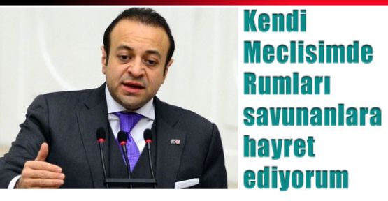 Kendi Meclisimde Rumları savunanlara hayret ediyorum