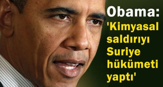 Kimyasal Saldırıyı Suriye Hükümeti Yaptı
