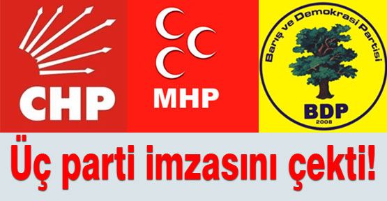 Partiler 'HAYIR' Dedi