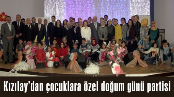 Kızılay’dan çocuklara özel doğum günü partisi