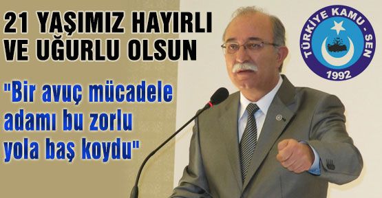 Koncuk: “Bir avuç mücadele adamı bu zorlu yola baş koydu“