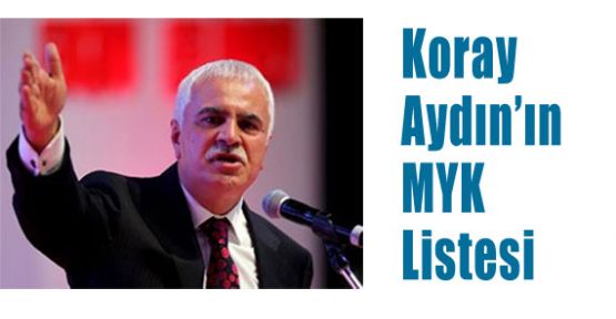 Koray Aydın'ın MYK Listesi