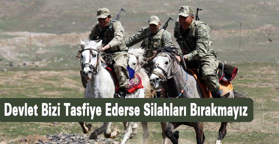 Korucular: Silahımızı bırakmayız