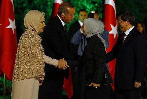 Köşk'te ilk resepsiyon...