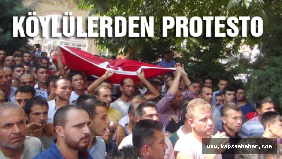 Köylülerden Protesto...