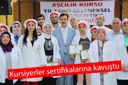 Kursiyerler sertifikalarına kavuştu