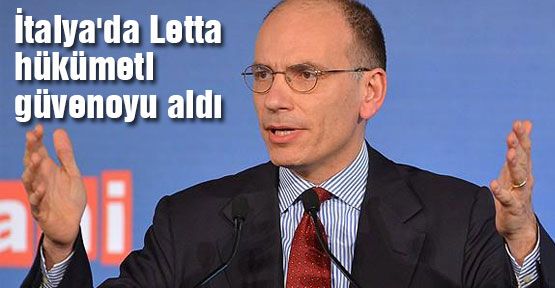 Letta hükümeti güvenoyu aldı