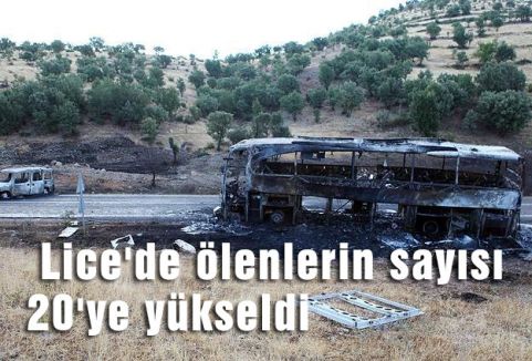 Lice'de ölenlerin sayısı 20'ye yükseldi