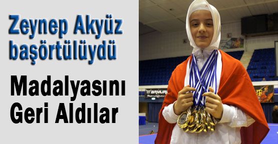 Madalyasını Geri Aldılar