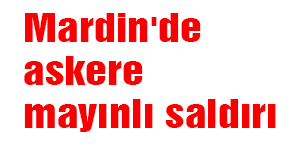 Mardin'de askere mayınlı saldırı