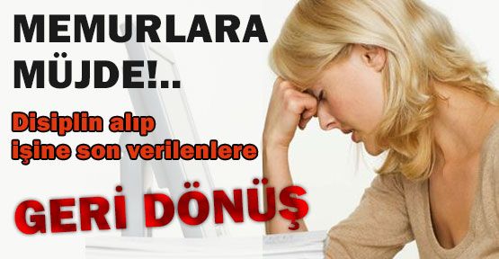 Memurlara Müjde...