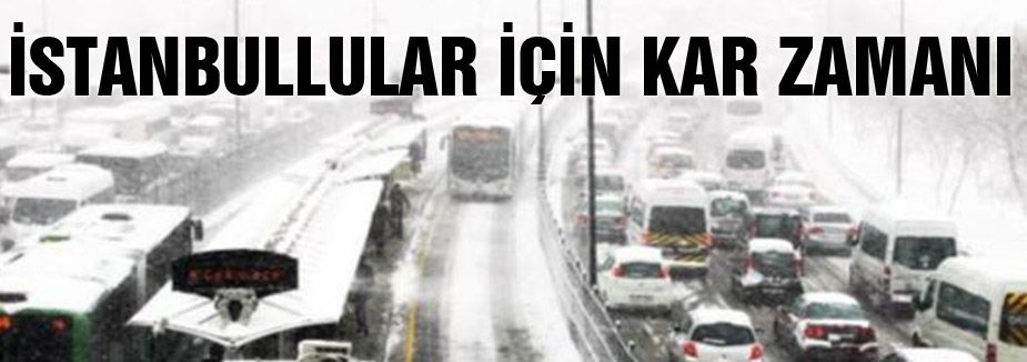 Meteorolojiden İstanbullular için kar saati