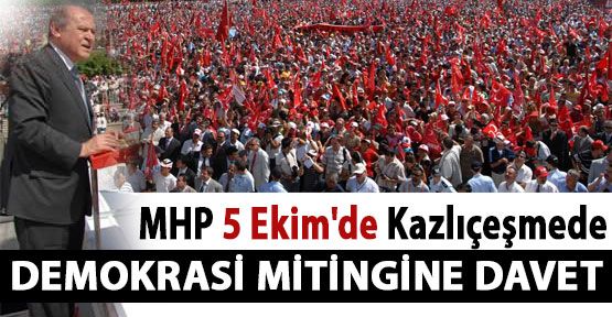 MHP 5 Ekim'de İstanbul'da
