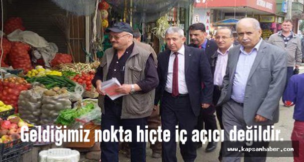 MHP Adayı Cengiz Bafra'da esnafla Buluştu