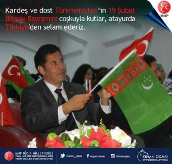 MHP'li Oğan'dan Türkmenistan Bayrak Bayramı mesajı