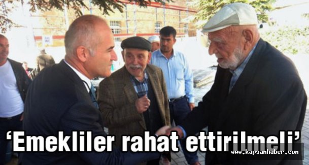 MHP'li Türk: Emeklilerimiz Rahat Ettirilmeli