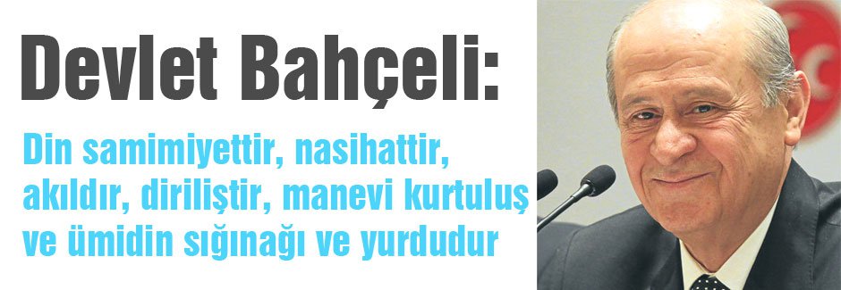 MHP Lideri Devlet Bahçeli'den Mesaj