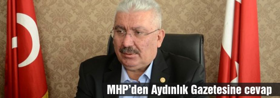 MHP'den Aydınlık Gazetesine Cevap
