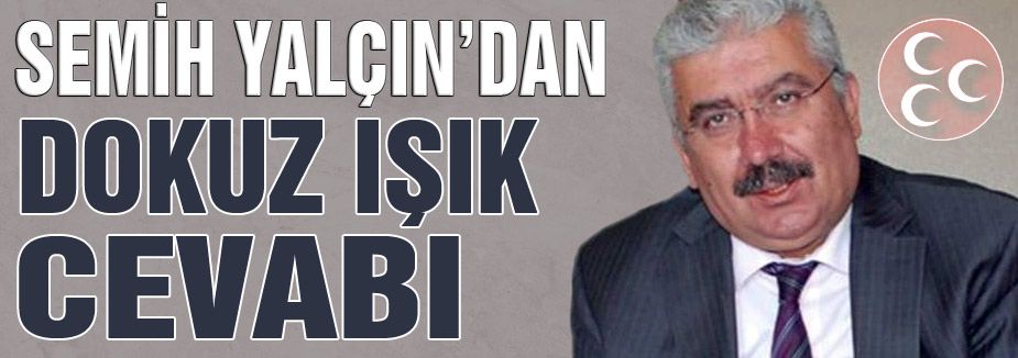 MHP'DEN CUMHURBAŞKANI ERDOĞAN'A CEVAP